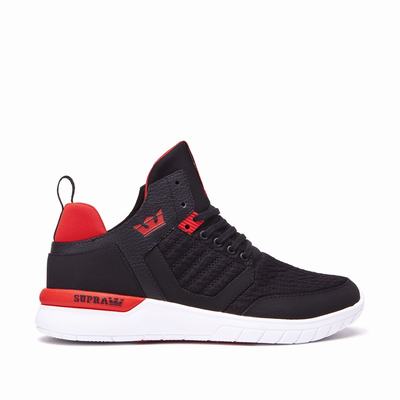 Gyerek Supra VARSITY METHOD Magasszárú Cipő HU672501 Fekete/Piros